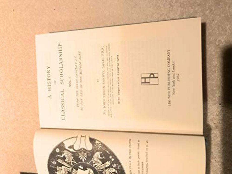 A History of Classical Scholarship 3 Volume Set