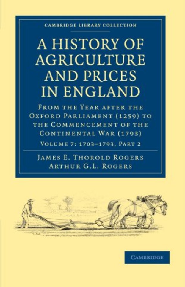 A History of Agriculture and Prices in England