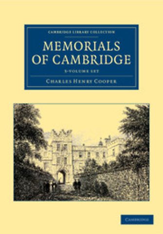 Memorials of Cambridge 3 Volume Set