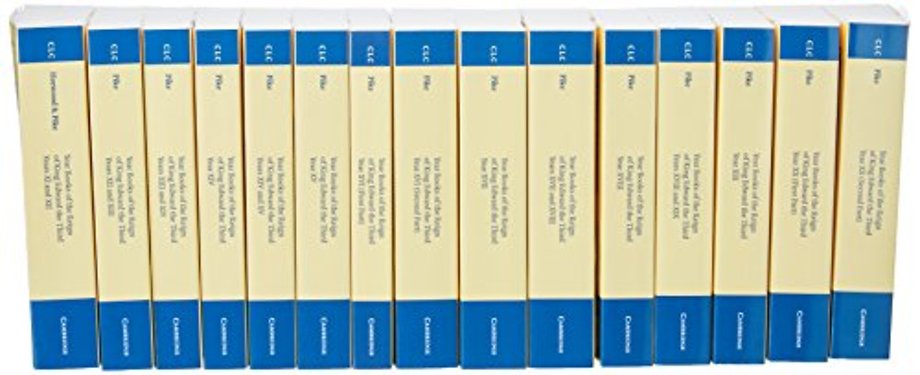 Year Books of the Reign of King Edward the Third 15 Volume Set