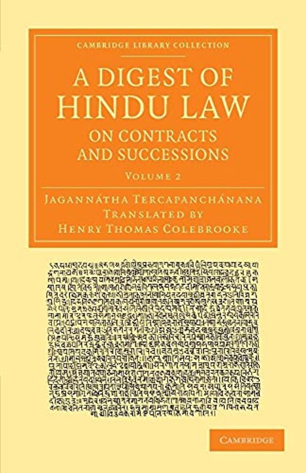 A Digest of Hindu Law, on Contracts and Successions