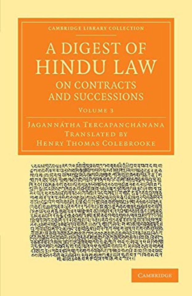 A Digest of Hindu Law, on Contracts and Successions