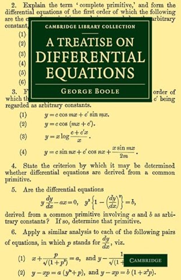 A Treatise on Differential Equations