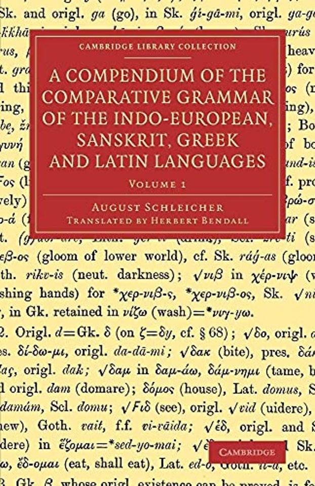 A Compendium of the Comparative Grammar of the Indo-European, Sanskrit, Greek and Latin Languages