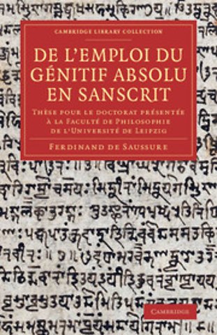 De l'emploi du génitif absolu en Sanscrit