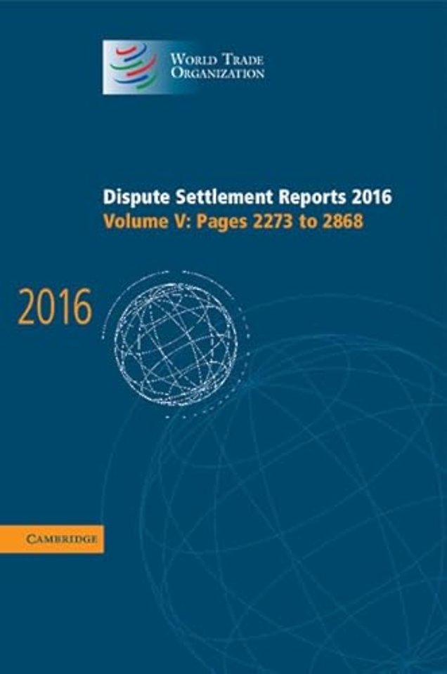 Dispute Settlement Reports 2016: Volume 5, Pages 2273 to 2868
