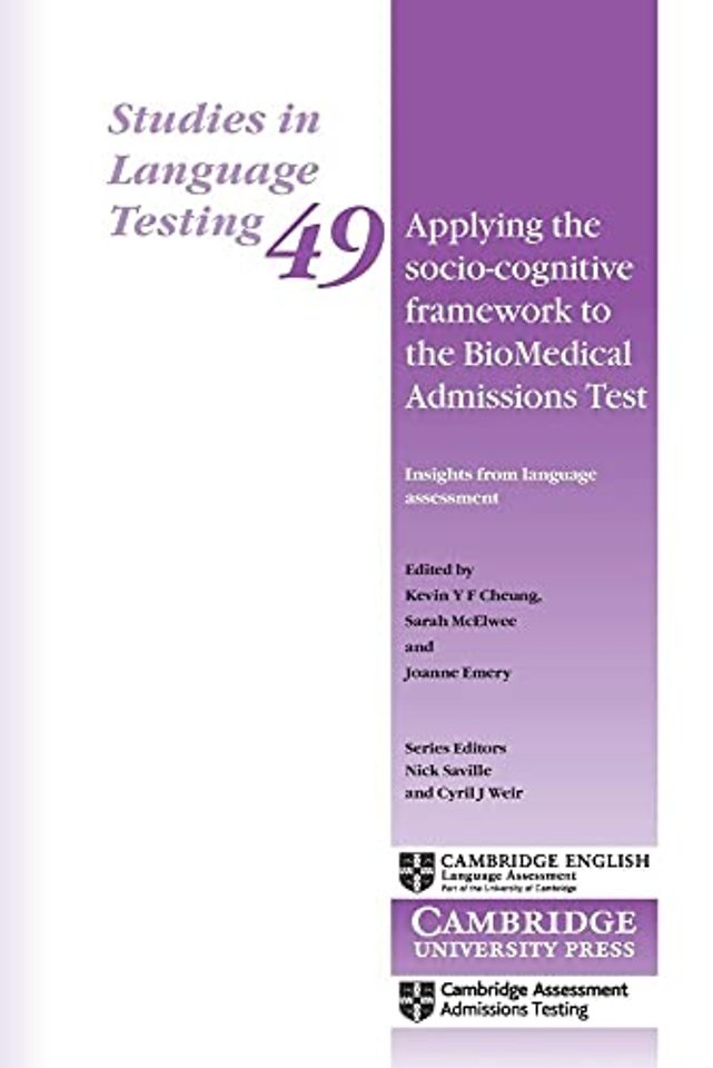 Applying the Socio-Cognitive Framework to the BioMedical Admissions Test