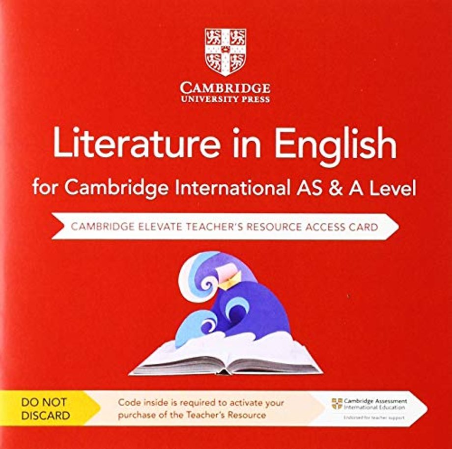 Cambridge International AS & A Level Literature in English Cambridge Elevate Teacher's Resource Access Card