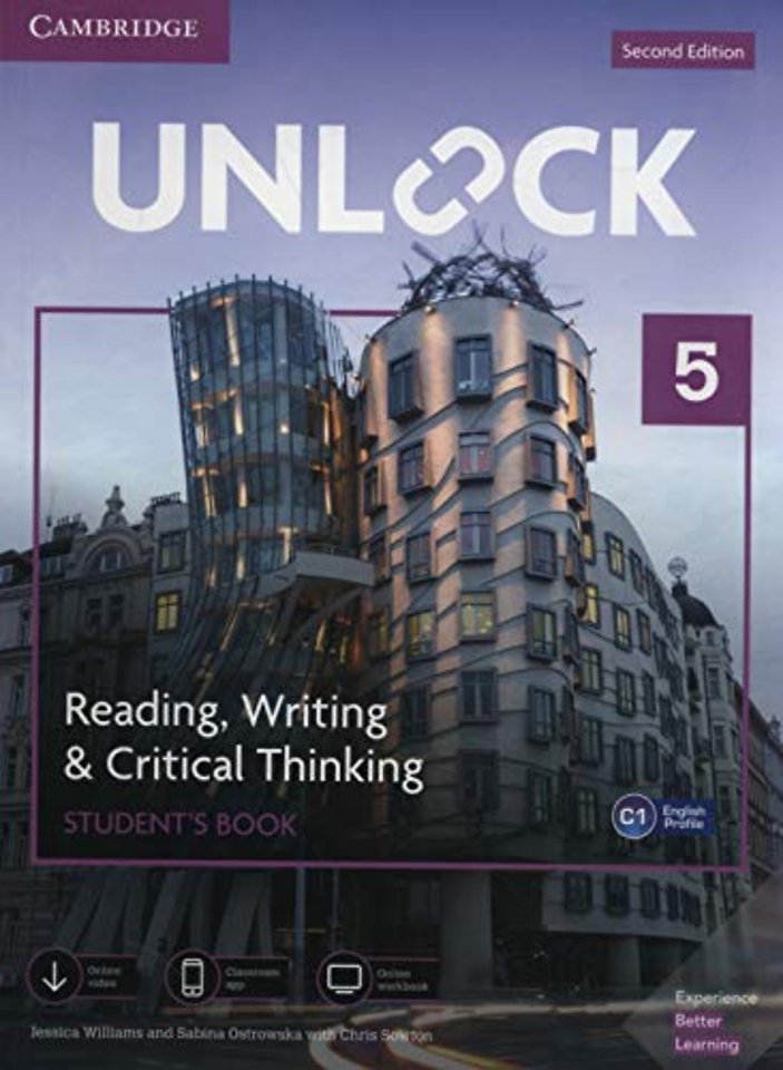 Unlock Level 5 Reading, Writing, & Critical Thinking Student’s Book, Mob App and Online Workbook w/ Downloadable Video