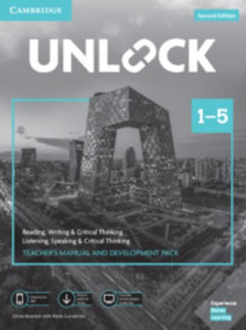 Unlock Levels 1–5 Teacher’s Manual and Development Pack w/Downloadable Audio, Video and Worksheets