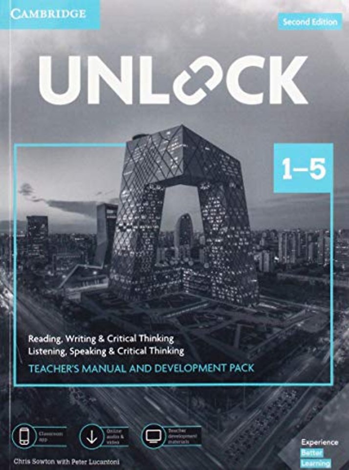 Unlock Levels 1–5 Teacher’s Manual and Development Pack w/Downloadable Audio, Video and Worksheets