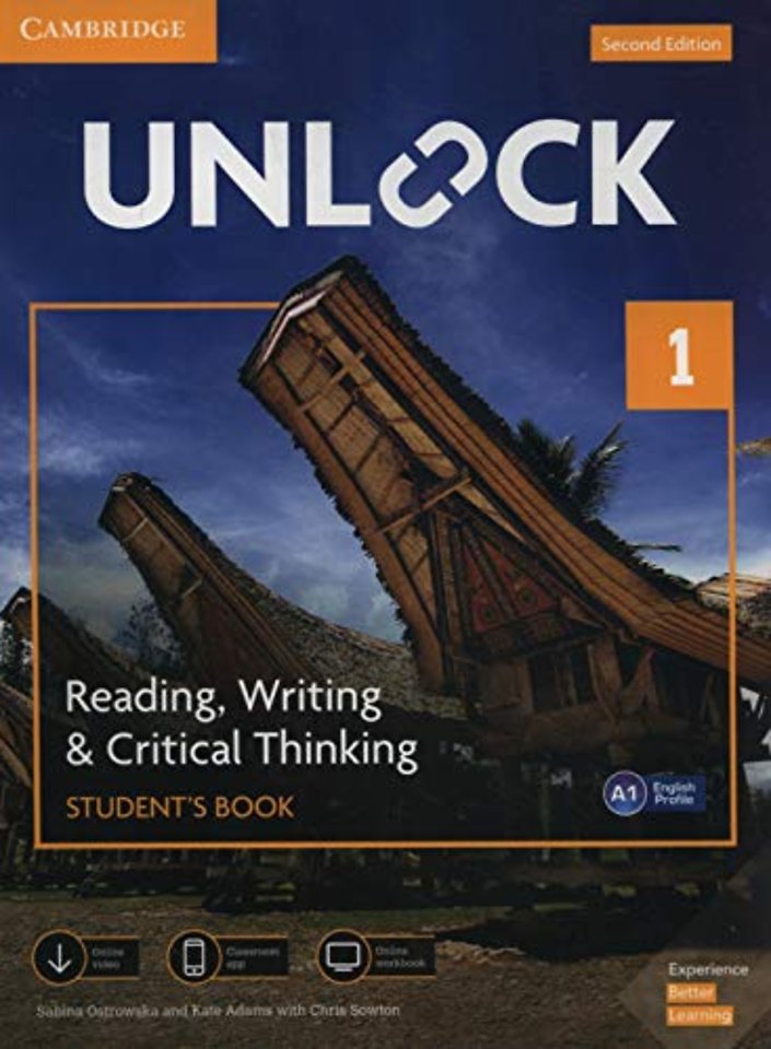 Unlock Level 1 Reading, Writing, & Critical Thinking Student’s Book, Mob App and Online Workbook w/ Downloadable Video