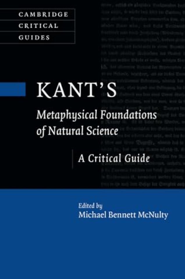 Kant's Metaphysical Foundations of Natural Science