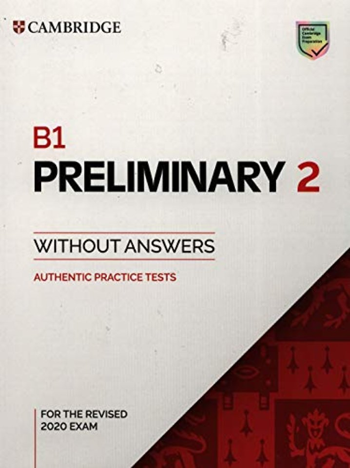 B1 Preliminary 2 Student's Book without Answers