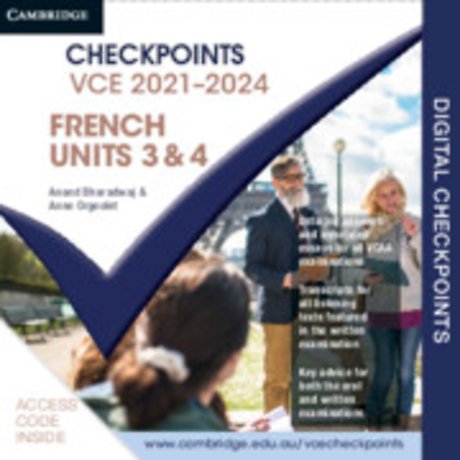 Cambridge Checkpoints VCE French Units 3&4 2021–2024 Digital Card