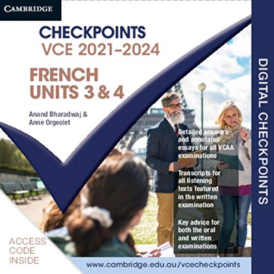 Cambridge Checkpoints VCE French Units 3&4 2021–2024 Digital Card
