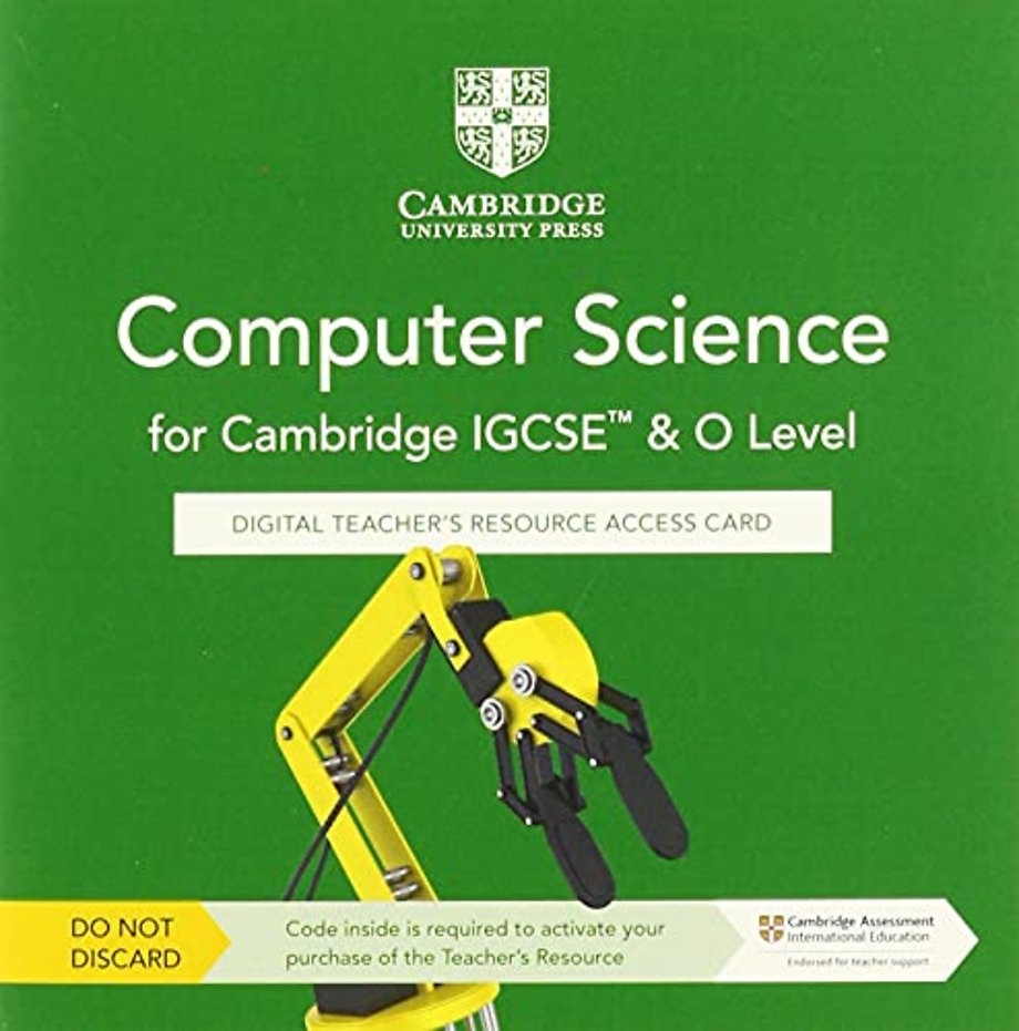 Cambridge IGCSE™ and O Level Computer Science Digital Teacher's Resource Access Card