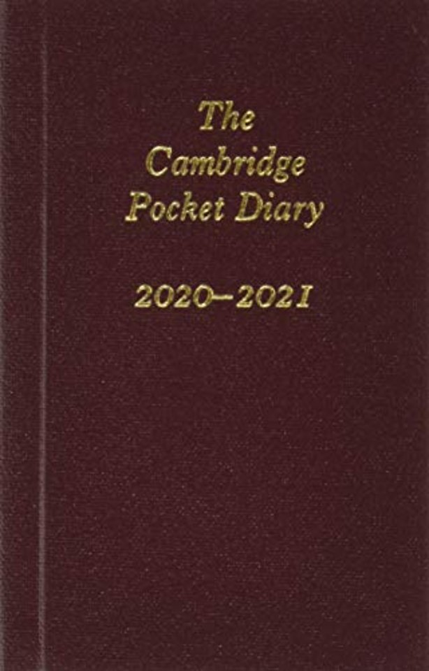 The Cambridge Pocket Diary 2020-2021