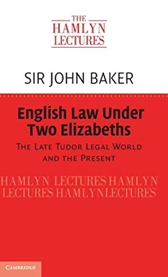 English Law Under Two Elizabeths