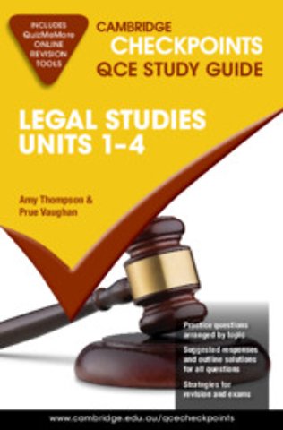 Cambridge Checkpoints QCE Legal Studies Units 1–4