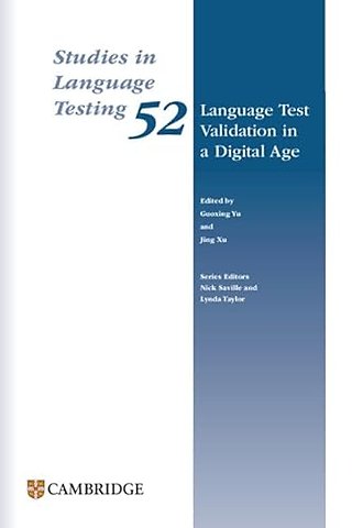 Language Test Validation in a Digital Age Paperback
