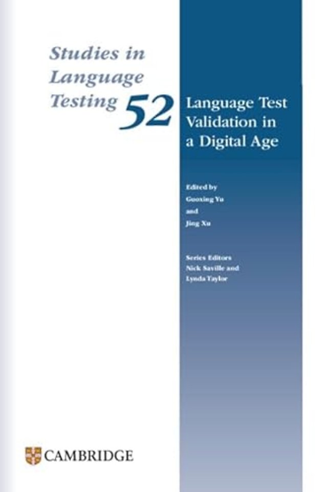 Language Test Validation in a Digital Age Paperback