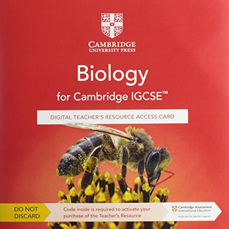 Cambridge IGCSE™ Biology Digital Teacher's Resource Access Card
