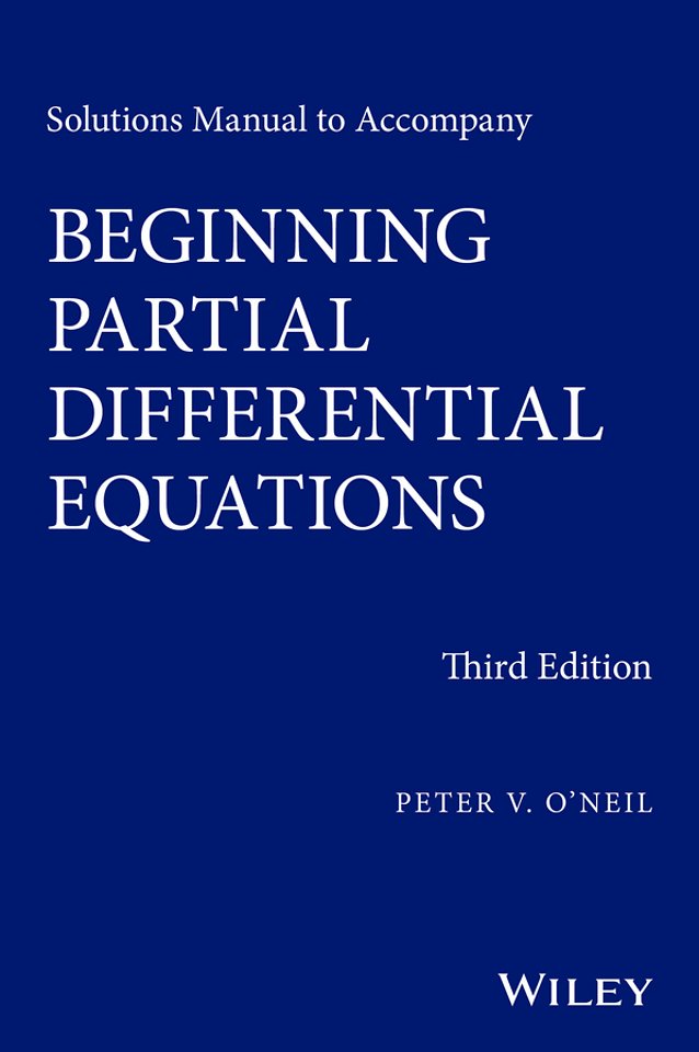 Solutions Manual to Accompany Beginning Partial Differential Equations 3e
