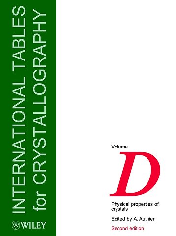International Tables for Crystallography, Volume D