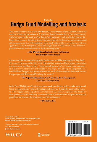 Hedge Fund Modelling and Analysis