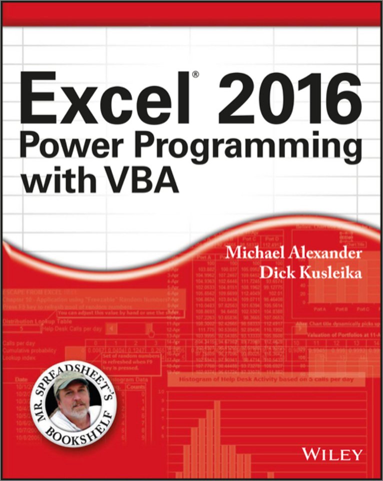 Microsoft Excel 2016 Power Programming with VBA
