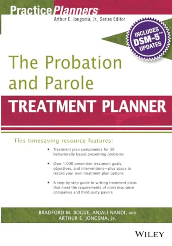 The Probation and Parole Treatment Planner, with DSM 5 Updates