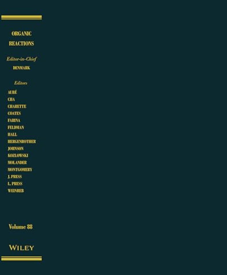Organic Reactions, Volume 88