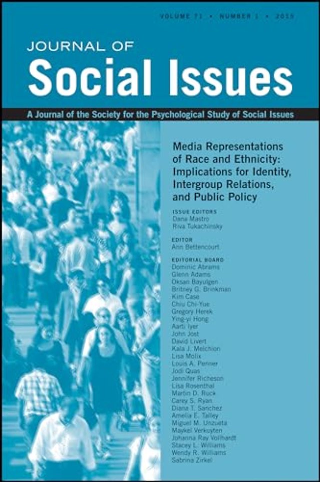 Media Representations of Race and Ethnicity – Implications for Identity, Intergroup Relations, and Public Policy