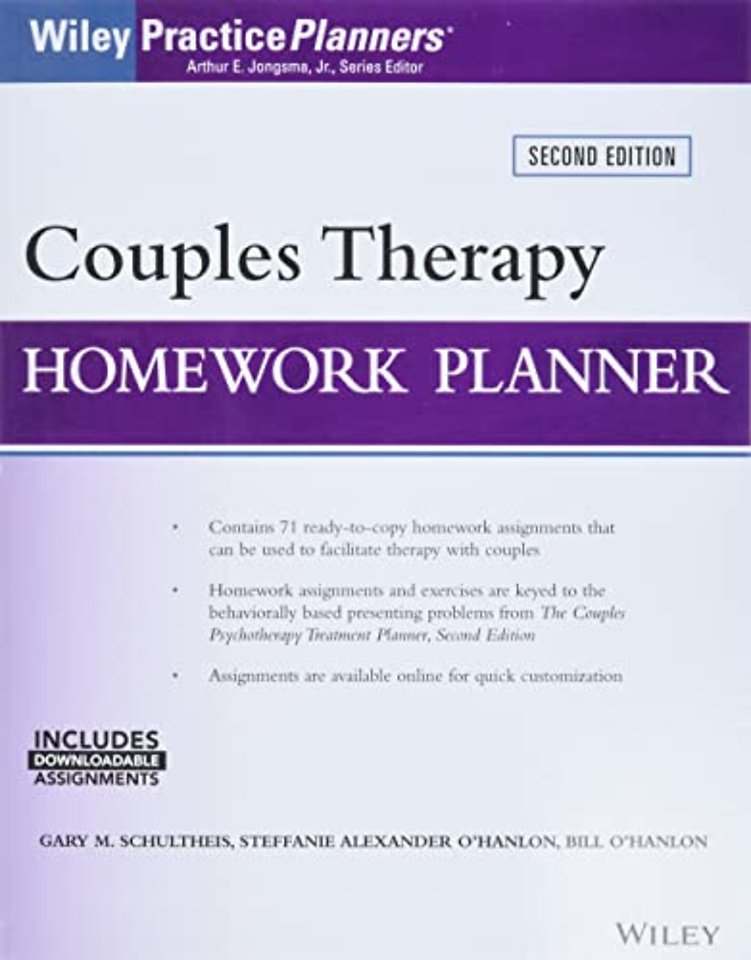 Couples Therapy Homework Planner 2e with Download