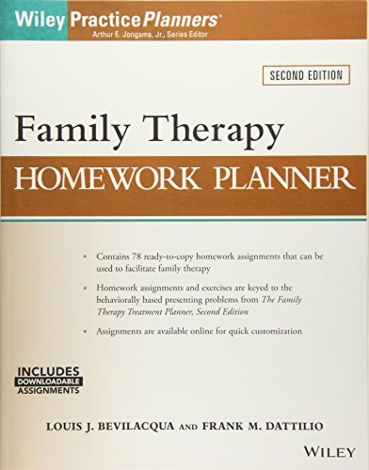 Family Therapy Homework Planner