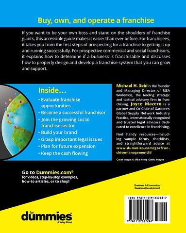 Franchise Management For Dummies