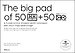 Big Pad of 50 Blank, Extra-Large Business Model Canvases and 50 Blank, Extra-Large Value Proposition Canvases
