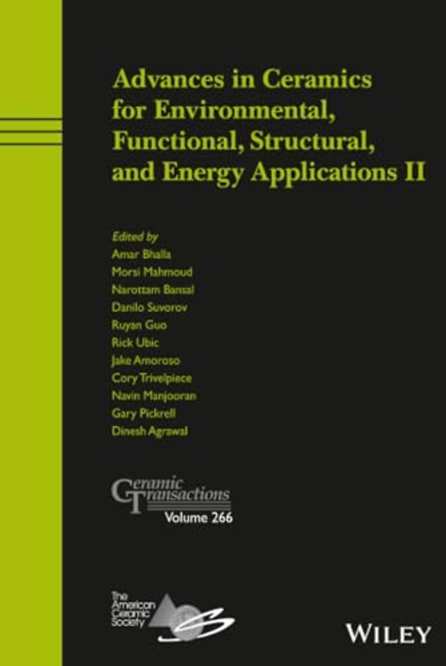 Advances in Ceramics for Environmental, Functional, Structural, and Energy Applications II