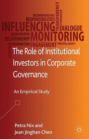The Role of Institutional Investors in Corporate Governance