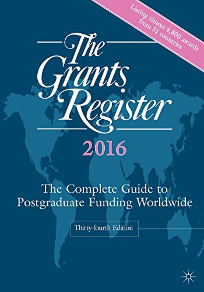 The Grants Register 2015