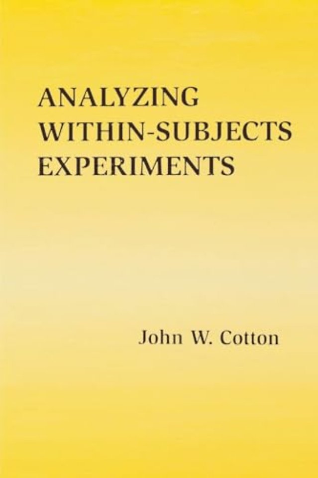 Analyzing Within-subjects Experiments