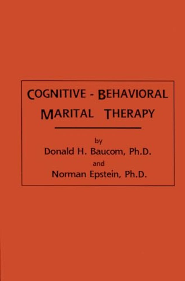 Cognitive-Behavioral Marital Therapy