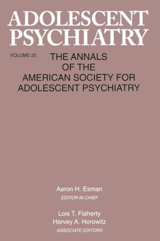 Adolescent Psychiatry, V. 25