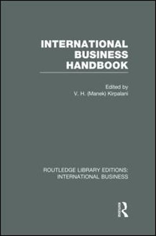 International Business Handbook (RLE International Business)