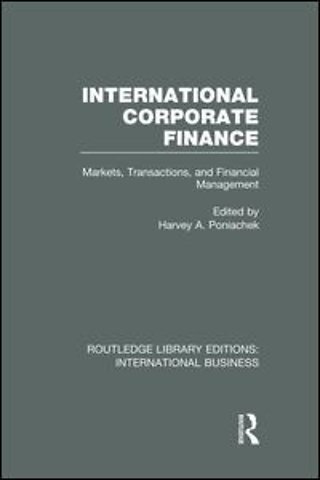 International Corporate Finance (RLE International Business)