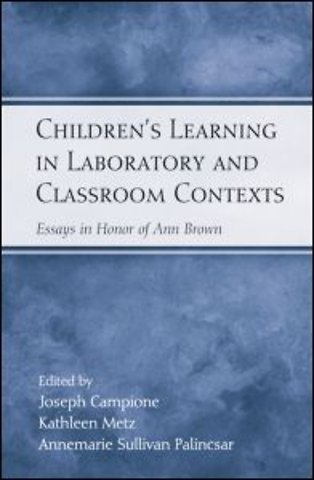 Children's Learning in Laboratory and Classroom Contexts