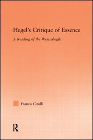 Hegel's Critique of Essence