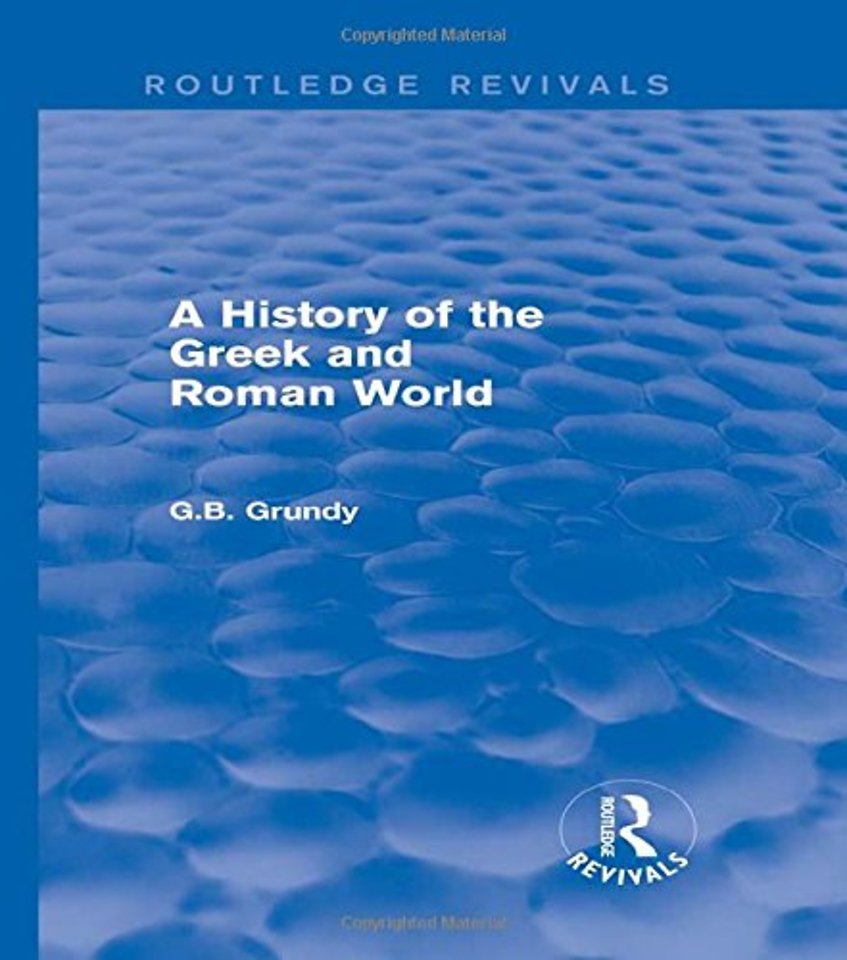 History of the Greek and Roman World (Routledge Revivals)