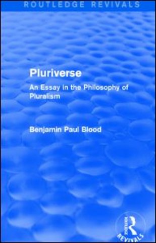 Pluriverse (Routledge Revivals)